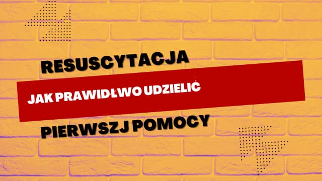 Dlaczego warto udzielać pierwszej pomocy i jak to ratuje życie Dlaczego warto udzielać pierwszej pomocy i jak to ratuje życie